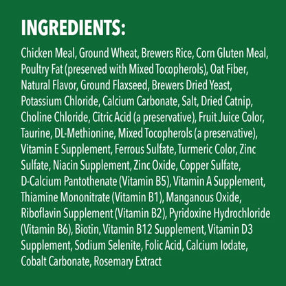 [Greenies][FELINE GREENIES Catnip Flavored Dental Treats, Value Size][Ingredients Image]