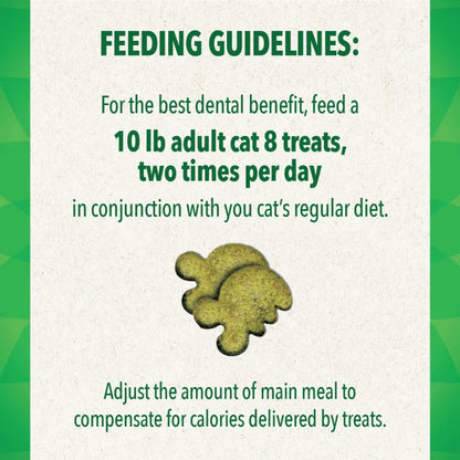 [Greenies][FELINE GREENIES Succulent Shrimp Flavored Dental Treats, Mega Size][Feeding Guidelines Image]