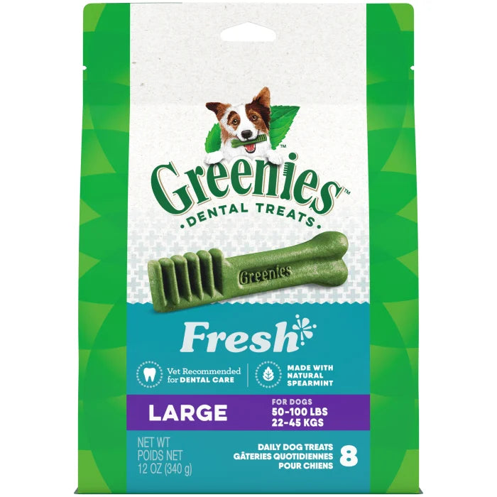 [Greenies][GREENIES Fresh Large Dental Treats, 8 Count][Main Image (Front)]