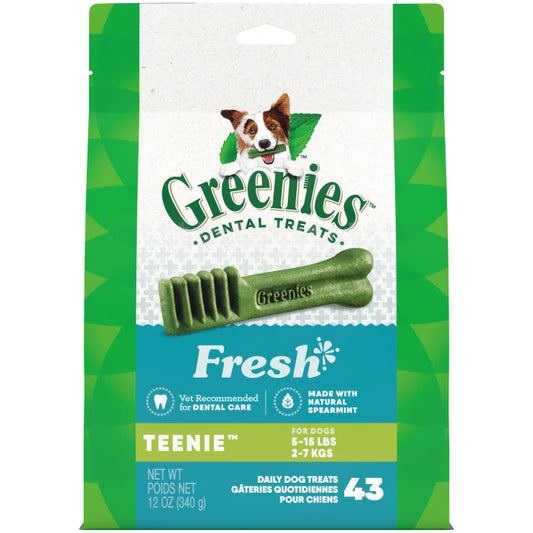 [Greenies][GREENIES Fresh TEENIE Dental Treats, 43 Count][Main Image (Front)]