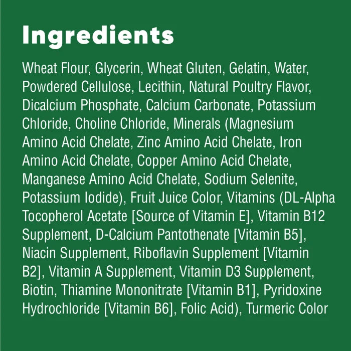 [Greenies][GREENIES Original Anytime Bites][Ingredients Image]