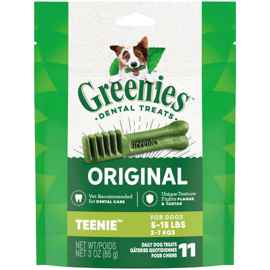 [Greenies][GREENIES Original TEENIE Dental Treats, 11 Count Sample Pack][Main Image (Front)]