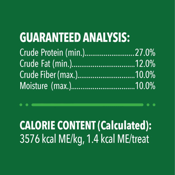 [Greenies][FELINE GREENIES Oven Roasted Chicken Flavored Dental Treats, Value Size][Nutrition Grid/Guaranteed Analysis Image]