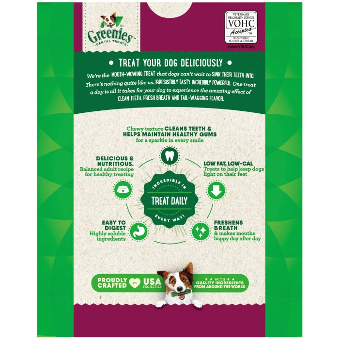 [Greenies][GREENIES Weight Management Petite Dental Treats, 45 Count][Back Image]