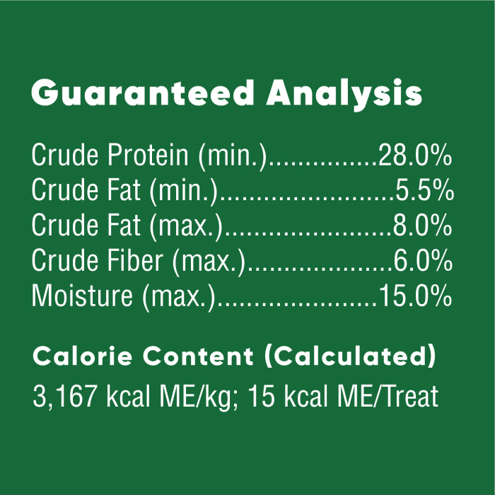 [Greenies][GREENIES Mint Flavored Anytime Bites][Nutrition Grid/Guaranteed Analysis Image]