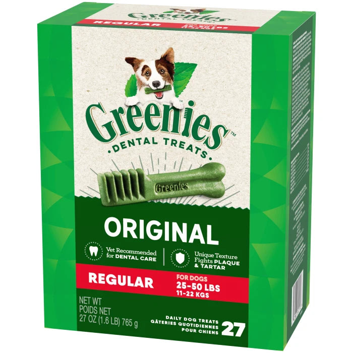 Greenies Original Regular Natural Dog Dental Care Chews Oral Health Dog Treats. Greenies Original Regular Natural Dog Dental Care Chews Oral Health Dog Treats.
