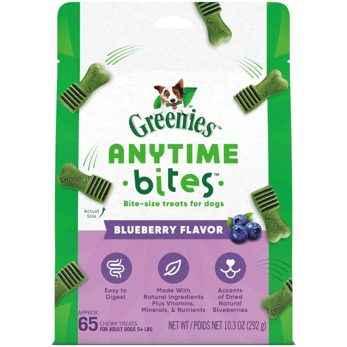 [Greenies][GREENIES Blueberry Flavored Anytime Bites][Main Image (Front)]