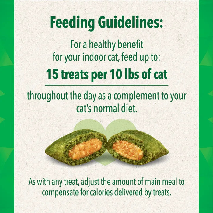 [Greenies][FELINE GREENIES Chicken Flavored Skin & Fur SMARTBITES][Feeding Guidelines Image]