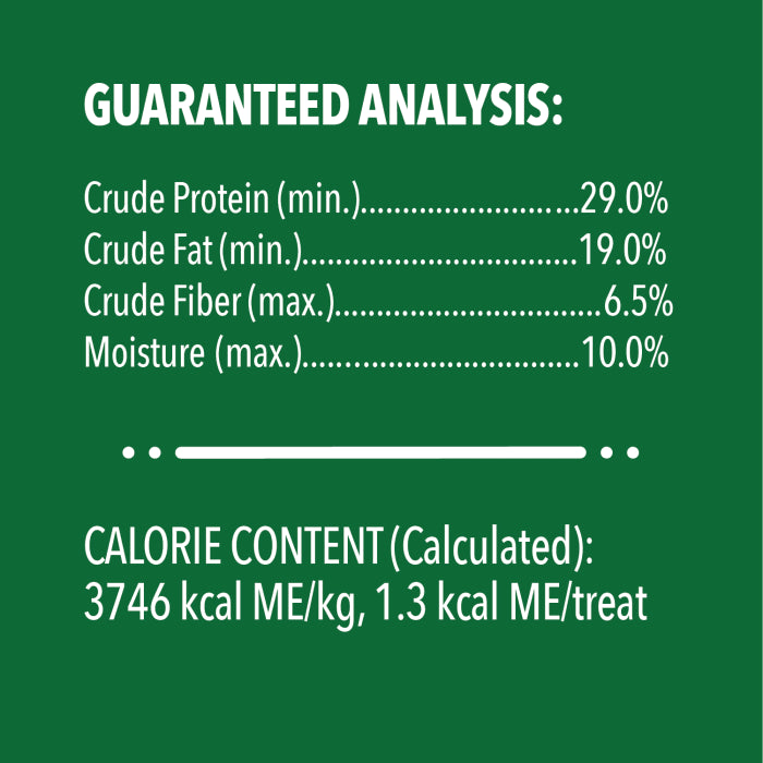 [Greenies][FELINE GREENIES Tuna Flavored Healthy Indoor SMARTBITES][Nutrition Grid/Guaranteed Analysis Image]