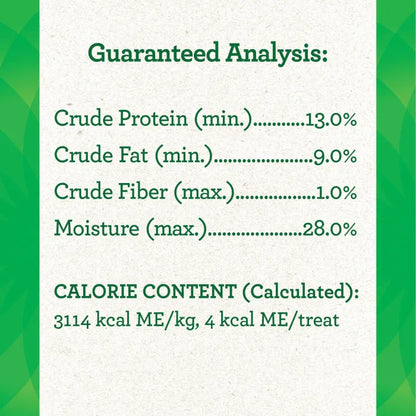 [Greenies][FELINE GREENIES Catnip Flavored Pill Pockets, 45 Count][Nutrition Grid/Guaranteed Analysis Image]