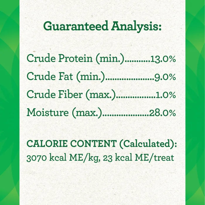 [Greenies][GREENIES Peanut Butter Flavored Capsule Pill Pockets, 60 Count][Nutrition Grid/Guaranteed Analysis Image]