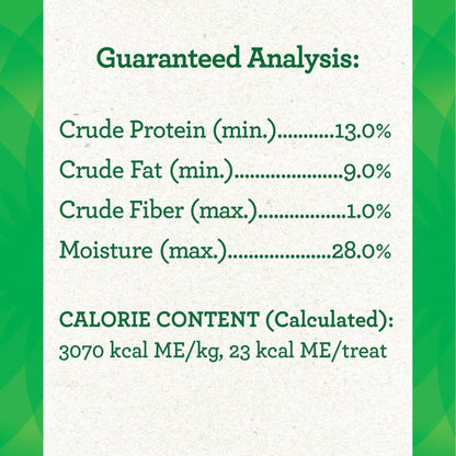 [Greenies][GREENIES Chicken Flavored Capsule Pill Pockets, 60 Count][Nutrition Grid/Guaranteed Analysis Image]