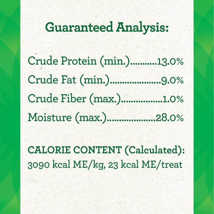 [Greenies][GREENIES Cheese Flavored Capsule Pill Pockets, 30 Count][Nutrition Grid/Guaranteed Analysis Image]