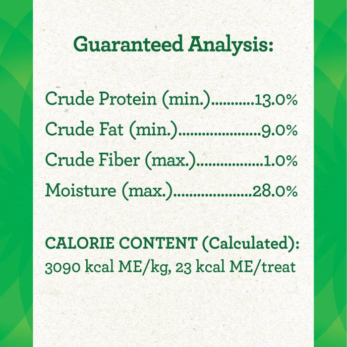 [Greenies][GREENIES Cheese Flavored Capsule Pill Pockets, 60 Count][Nutrition Grid/Guaranteed Analysis Image]