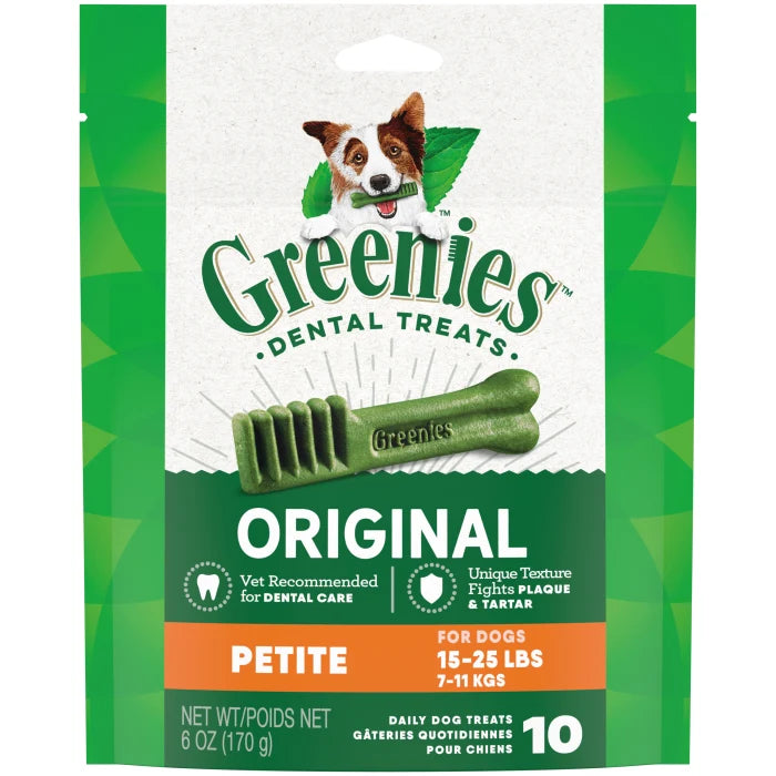 [Greenies][GREENIES Original Petite Dental Treats, 10 Count][Main Image (Front)]