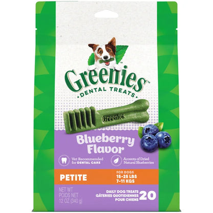 [Greenies][GREENIES Blueberry Petite Dental Treats, 20 Count][Main Image (Front)]