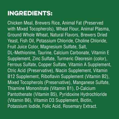[Greenies][FELINE GREENIES Chicken Flavored Healthy Kitten SMARTBITES][Ingredients Image]