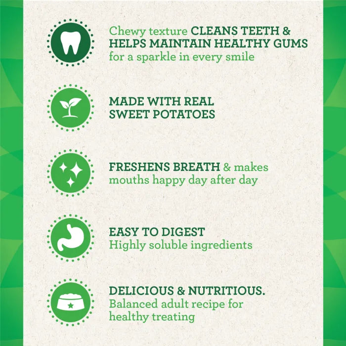 [Greenies][GREENIES Sweet Potato Flavored Regular Dental Treats, 12 Count][Enhanced Image Position 5]
