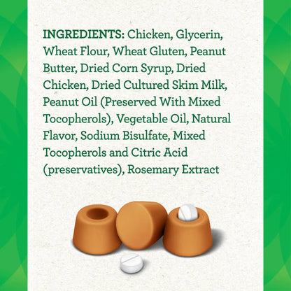 [Greenies][GREENIES Peanut Butter Flavored Tablet Pill Pockets, 30 Count][Ingredients Image]
