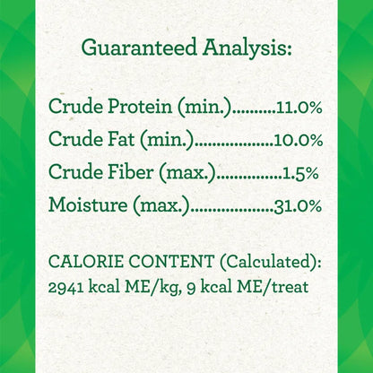 [Greenies][GREENIES Cheese Flavored Tablet Pill Pockets, 30 Count][Nutrition Grid/Guaranteed Analysis Image]