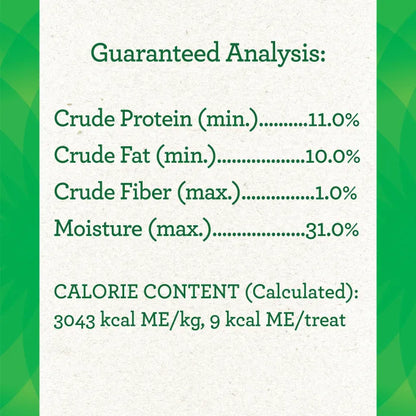 [Greenies][GREENIES Chicken Flavored Tablet Pill Pockets, 30 Count][Nutrition Grid/Guaranteed Analysis Image]