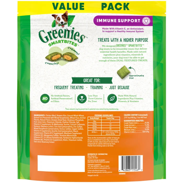 [Greenies][GREENIES Immune Support SMARTBITES, Value Pack][Back Image]