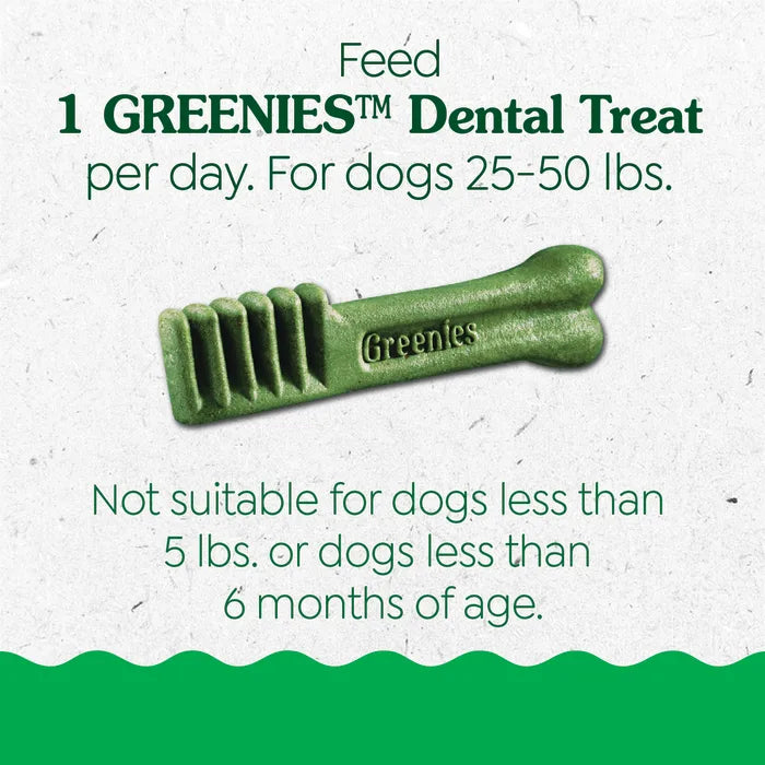 [Greenies][GREENIES Puppy Regular Dental Treats, 12 Count][Feeding Guidelines Image]