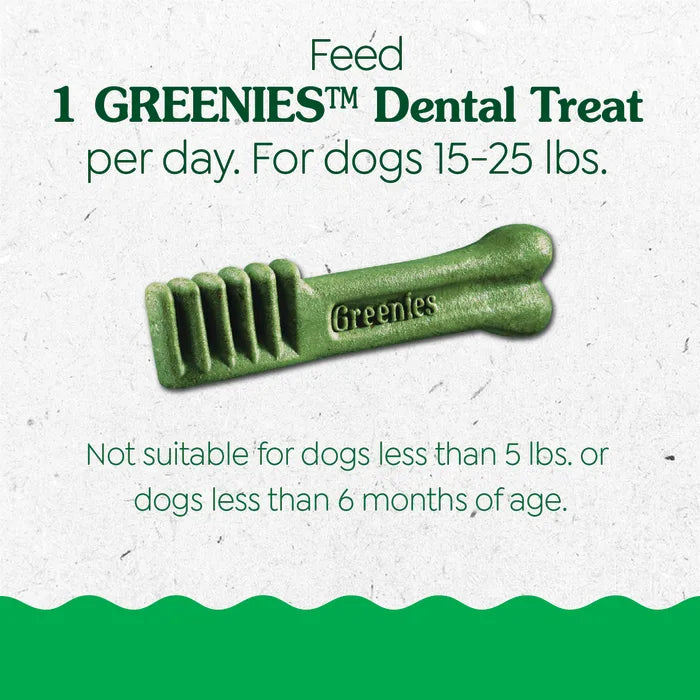 [Greenies][GREENIES Puppy Petite Dental Treats, 20 Count][Feeding Guidelines Image]