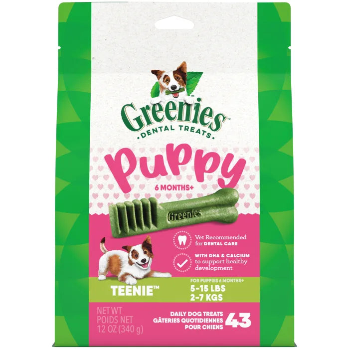 [Greenies][GREENIES Puppy TEENIE Dental Treats, 43 Count][Main Image (Front)]