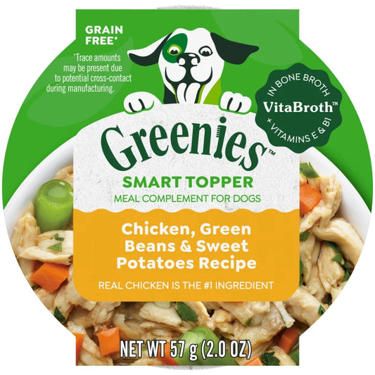 [Greenies][Greenies Smart Topper Wet Mix-In for Dogs, Chicken, Green Beans & Sweet Potatoes Recipe, 2 oz. Tray][Main Image (Front)]