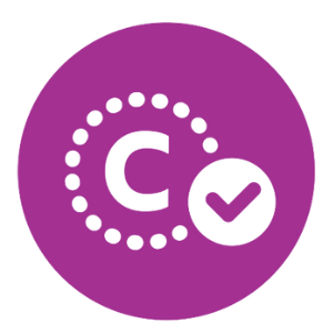 Purple C Check Icon