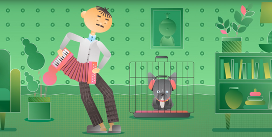 Load video: Bad training advice from GREENIES: Train your dog to hate the crate