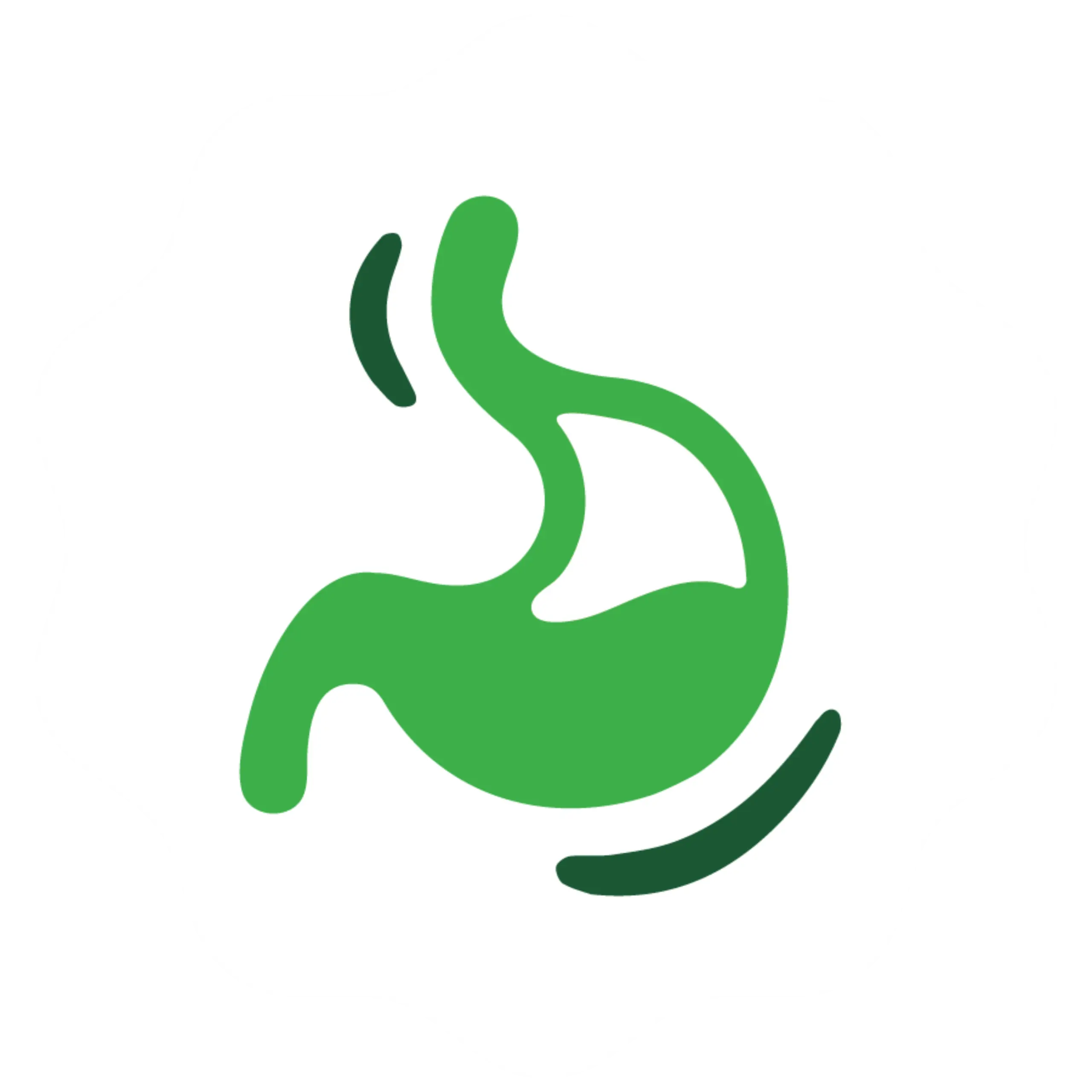  Green and white heart logo