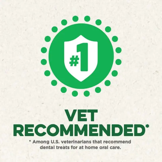 #1 vet-recommended among US veterinarians that recommend dental treats for at home oral care