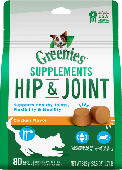 GREENIES Hip & Joint Supplements 80 Count