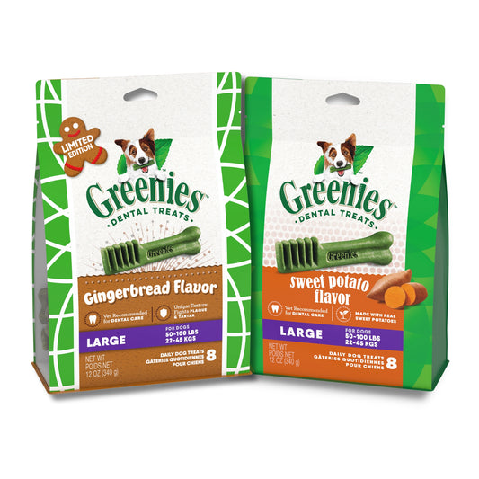 Greenies Sweet Potato and Gingerbread Bundle, Large
