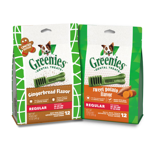 GREENIES Sweet Potato and Gingerbread Bundle, Regular