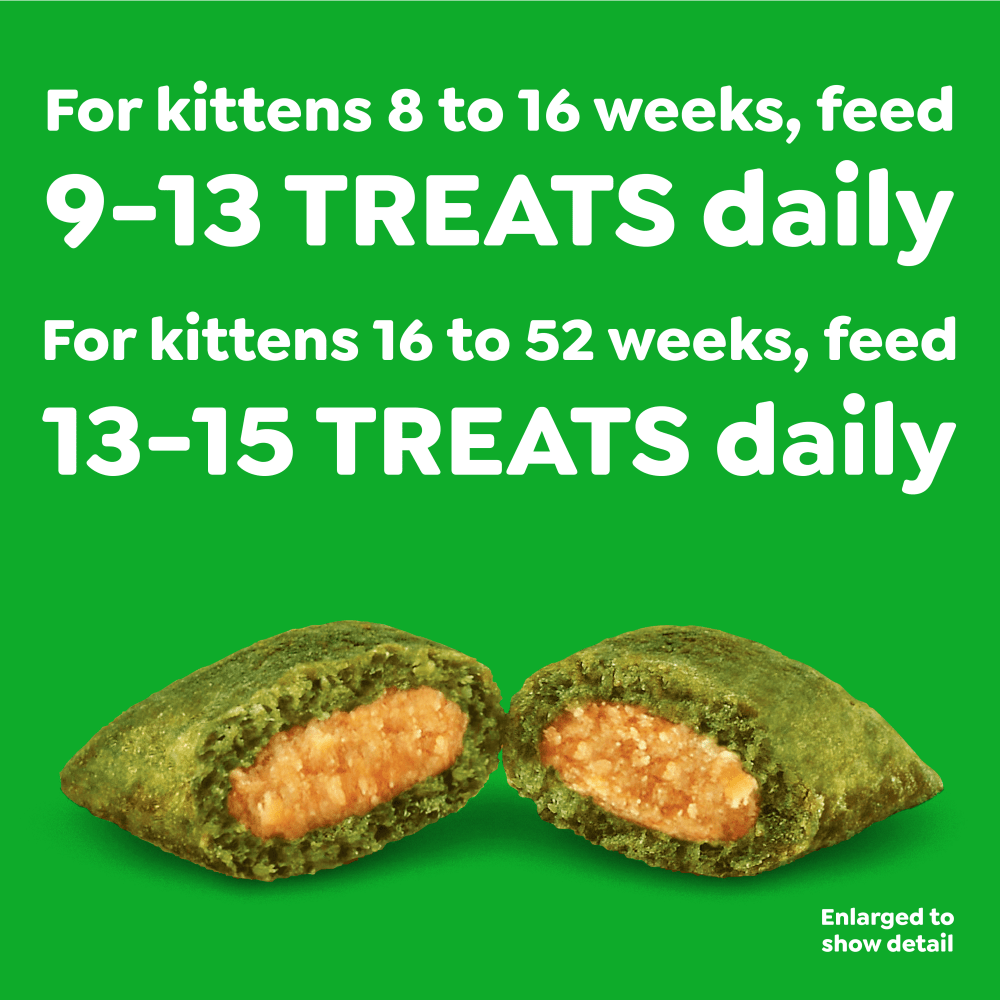Feline SMARTBITES Kitten Treats Chicken Flavor feeding guidelines image