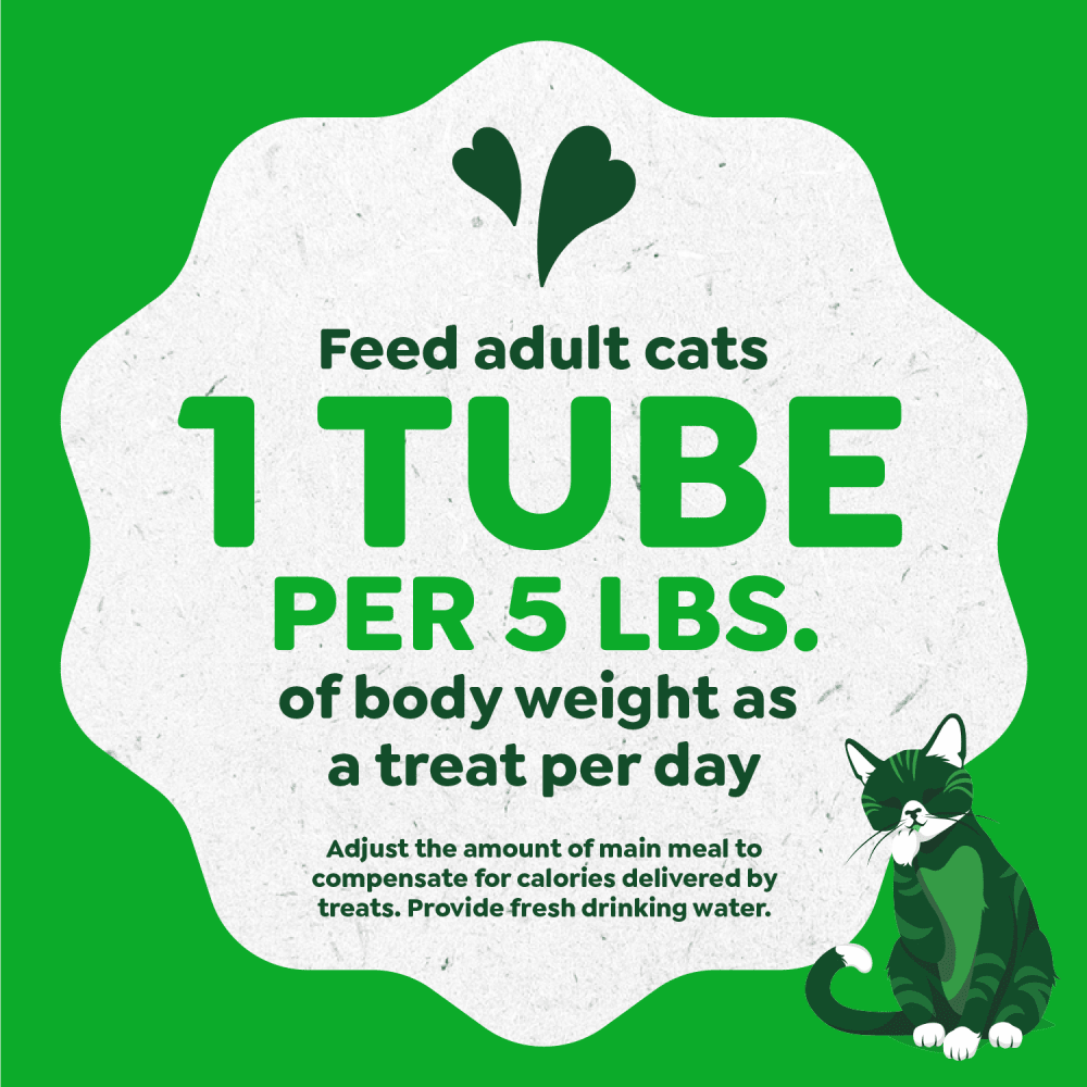 Smart Purees Lickable Cat Treats Benefit Variety Pack Salmon and Chicken feeding guidelines image 1