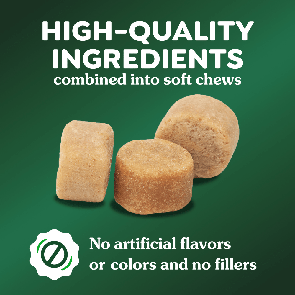 Hip and Joint Chews Supplements for Dogs Chicken guaranteed analysis image