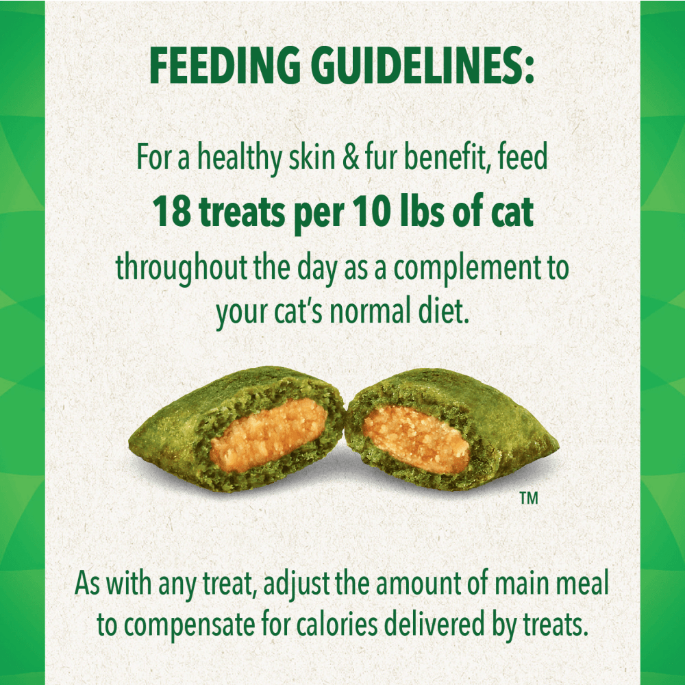 Feline SMARTBITES Salmon Flavor Skin & Fur Health Cat Treats feeding guidelines image