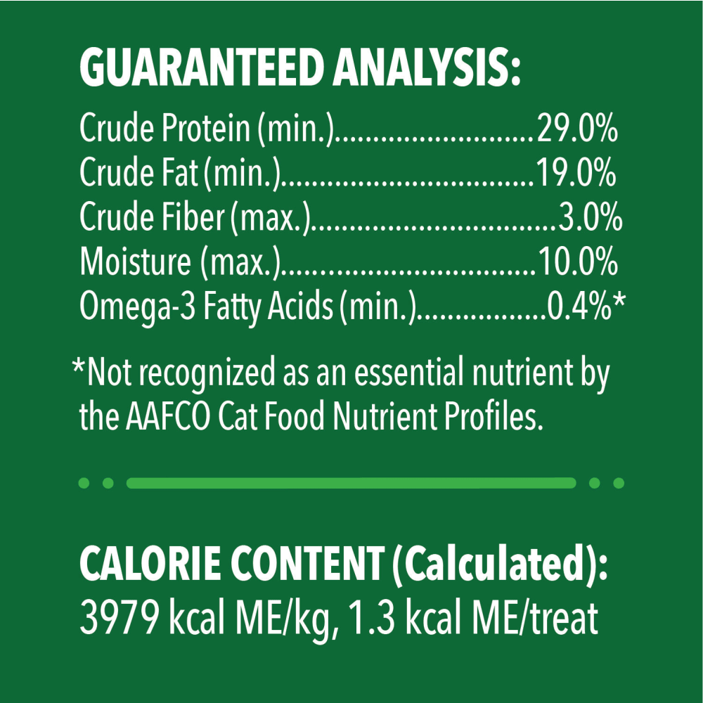 Feline SMARTBITES Salmon Flavor Skin & Fur Health Cat Treats guaranteed analysis image