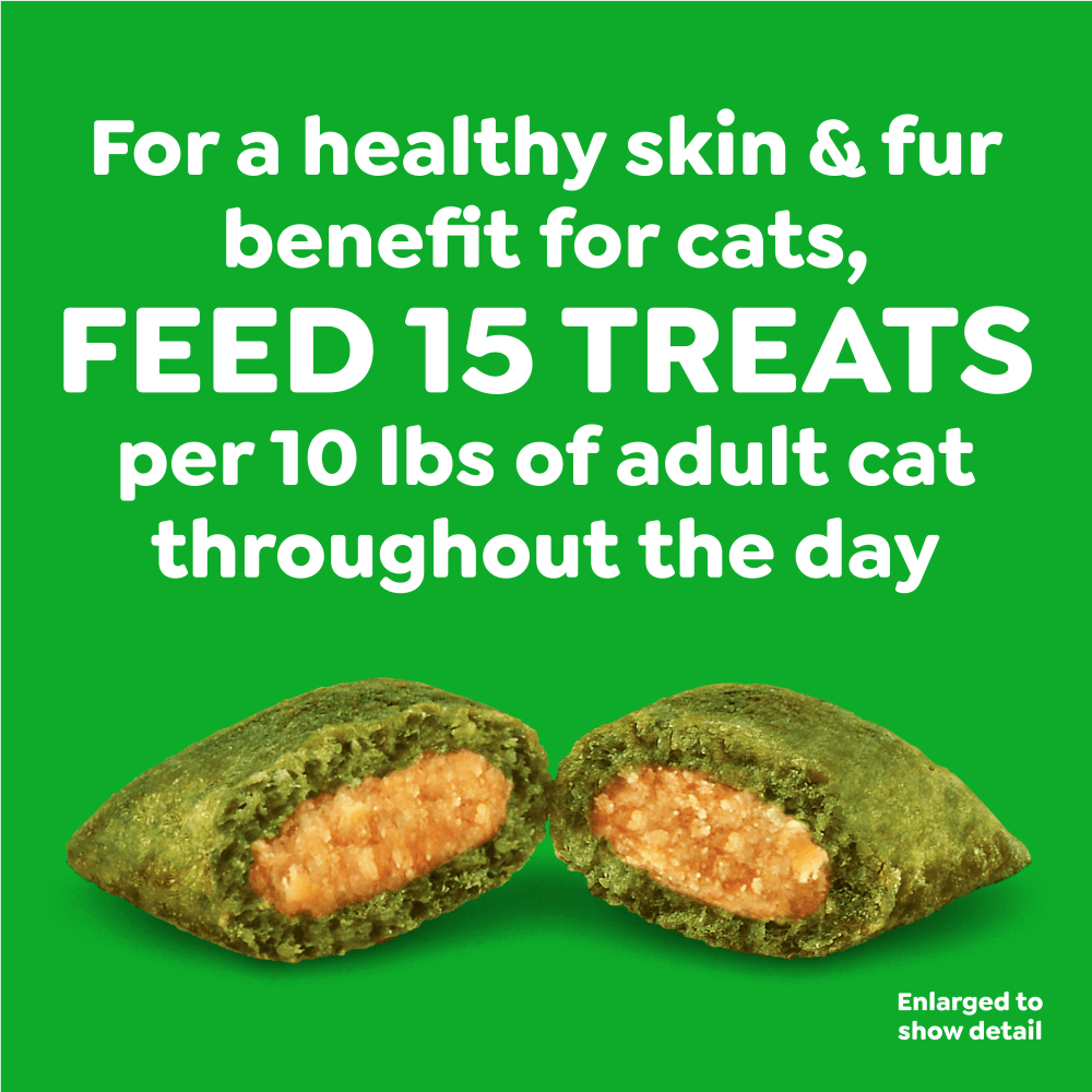 Feline SMARTBITES Salmon Flavor Skin & Fur Health Cat Treats feeding guidelines image
