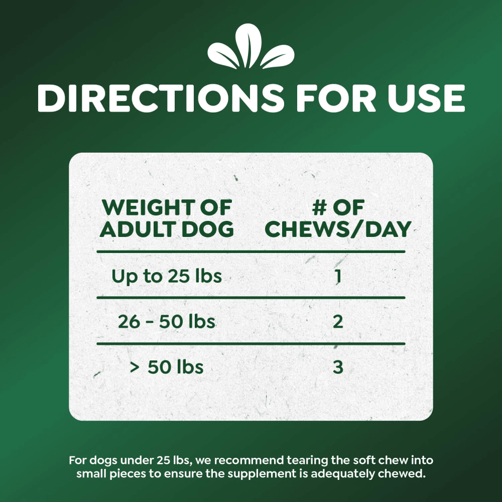 Calming Chews for Dogs Supplements Chicken feeding guidelines image