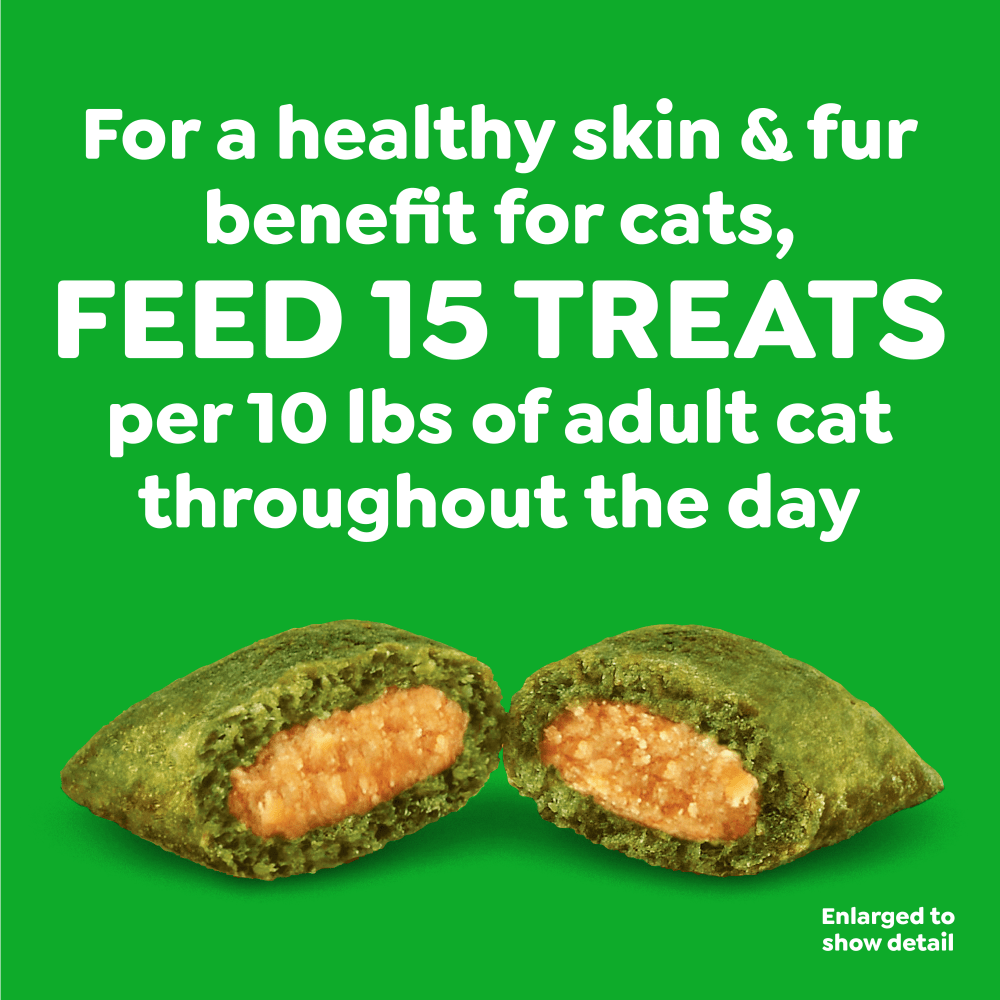Feline SMARTBITES Salmon Flavor Skin & Fur Health Cat Treats feeding guidelines image