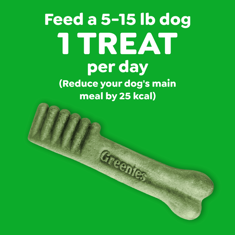 Senior Natural Dental Dog Treats Teenie feeding guidelines image